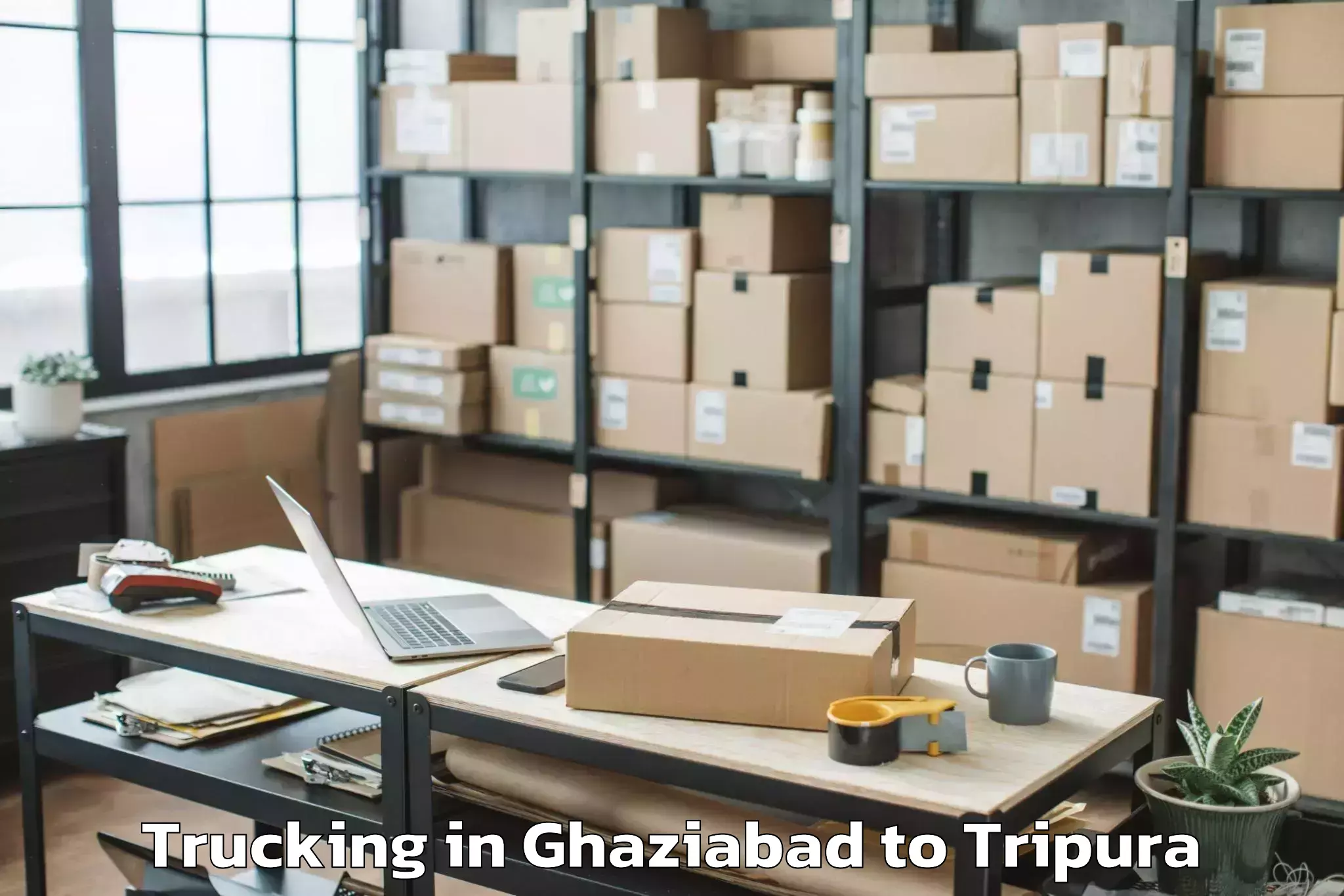 Professional Ghaziabad to Jampuijala Trucking